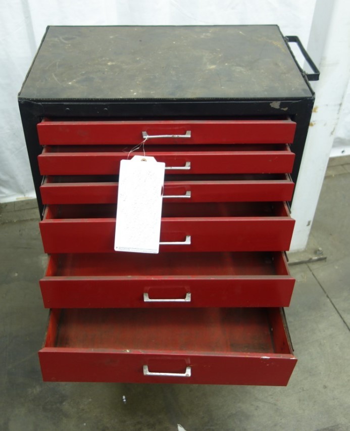 SIX DRAWER ROLL CART For Sale Aucto