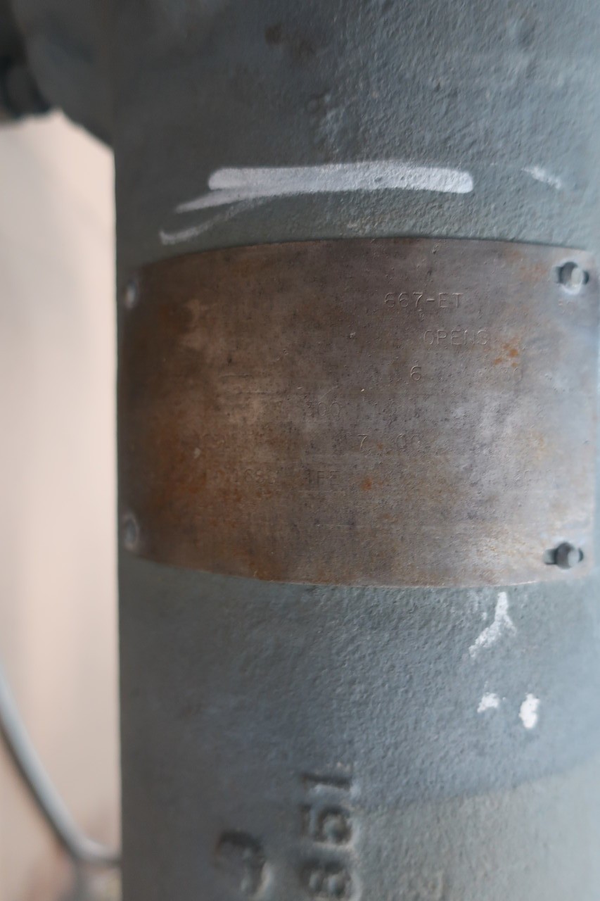 FISHER TYPE ET TYPE 667 300 STEEL DVC6200 6IN CONTROL VALVE