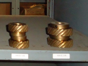 LOT OF 8 Pitch BRONZE Helical, Union Gear