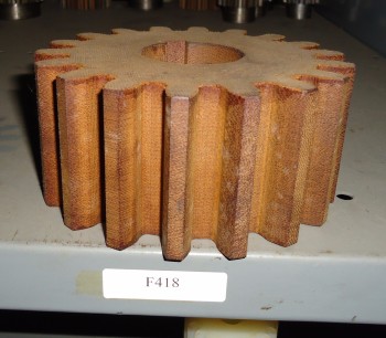 LOT OF 4 Pitch PHENOLIC, FIBER, SPUR GEAR, F418, 14-1/2 PA, Union Gear