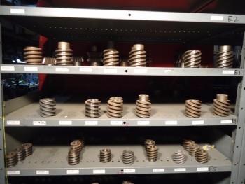 LOT OF 6 Pitch Left Hand Worm & Worm Gear, Union Gear