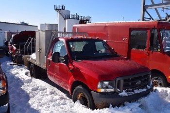 2004 FORD F350 SUPER DUTY VIN 1FDSF34L64EC49498 5.4L AUTOMATIC PICKUP FLAT DECK TRUCK