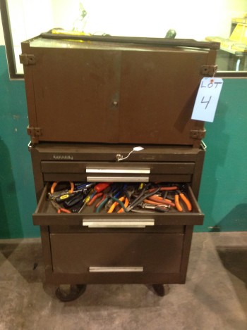 Kennedy 5 drawer portable tool box w/ contents