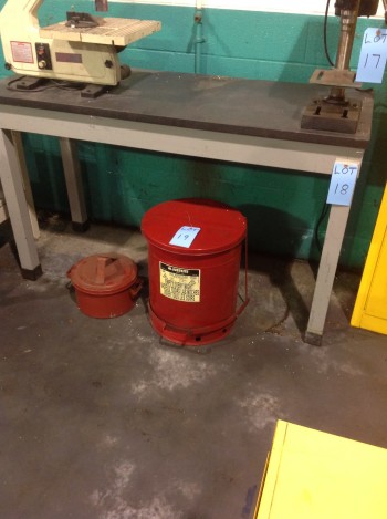 Metal table w/ Granite surface 5'x2'
