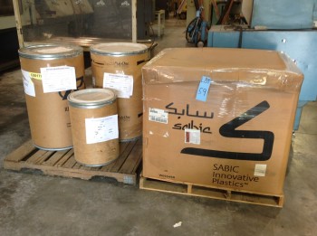 Lot of new Plastic pellets, Natural PP Material A7-11, PC clear, Type 2607