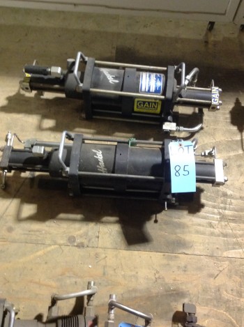 Lot of (2) Haskel Gas boosters, model ACAGT-62-152, AGT62-152