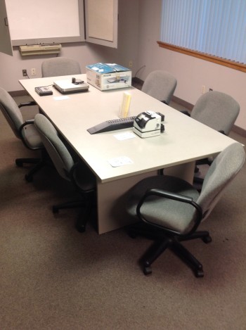 Conference Table, (6) Chairs