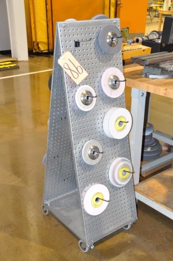 Lot-Grinding Wheels with Portable Rack