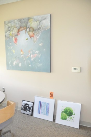Lot-(3) Wall Prints and (1) Painting