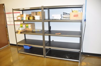 Lot-(2) Sections Shelving