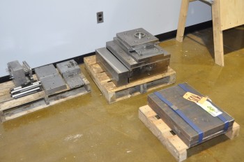 Lot-Steel Mold Components on (3) Pallets and Steel Stock on (1) Pallet