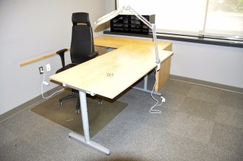 Lot-Desk System with Lamp, Chair, Organizer and Bookcase