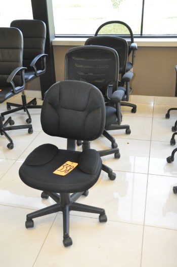 Lot-(4) Asst'd Swivel Office Chairs, Black