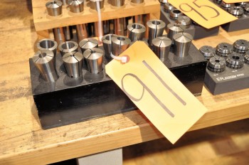 Lot-(14) R8 Collets with Stand