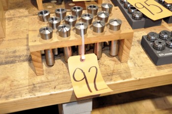 Lot-(14) R8 Collets with Stand
