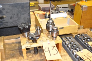 Lot-(5) R8 Holders with Cutters and Chucks