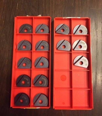 15 Pieces of Brand New Sandvik 25mm Ball Nose Inserts Part # R216F-2560E-L P10A