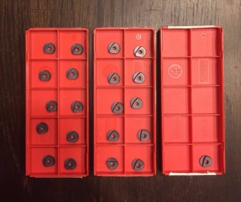21 Pieces of Brand New Sandvik 8mm Ball Nose Inserts Part # R216F-0824E-L P10A