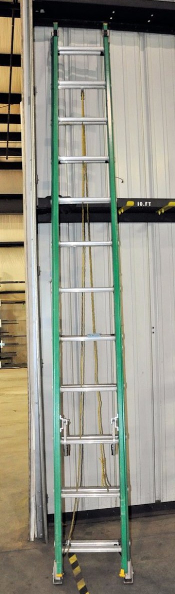 WERNER 24\' Fiberglass Extension Ladder