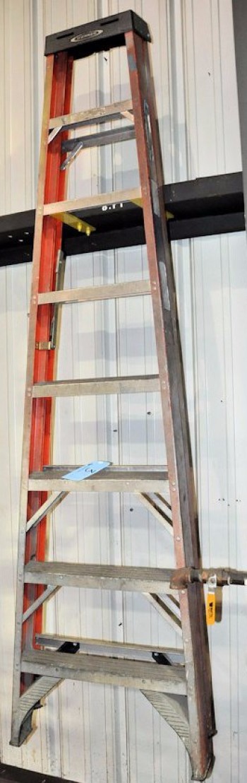 WERNER 8\' Fiberglass Step Ladder