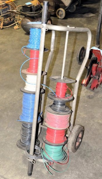 Portable Cart with Wire Spools