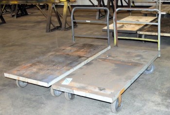 Lot-(2) 5\' Flat Bed Carts