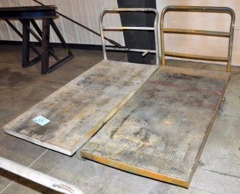 Lot-(2) 5\' Flat Bed Carts