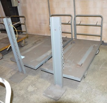 Lot-(2) 5\' Flat Bed Carts
