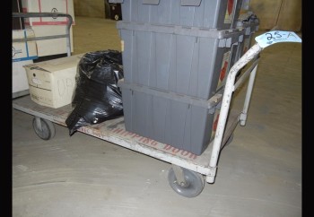 Lot-(2) 5\' Flat Bed Carts