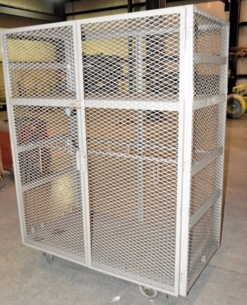 Enclosed Portable Shelving Unit
