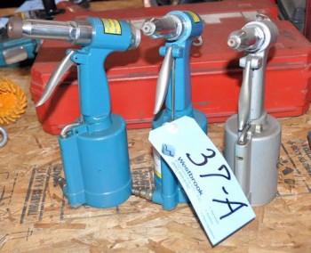 Lot-(3) Pneumatic Rivet Guns