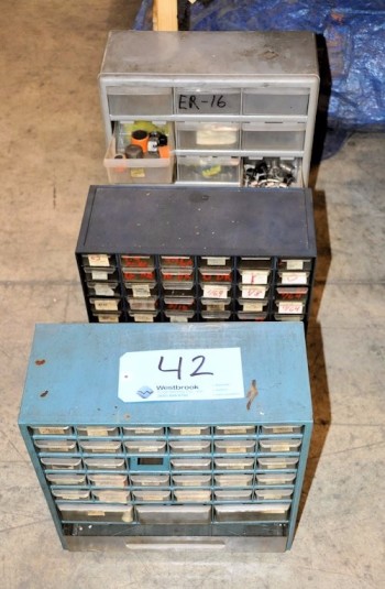 Lot-(3) Service Bin Cabinets