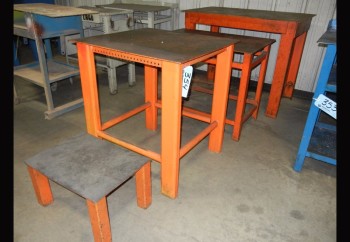 Lot-(3) Steel Stands in (1) Row