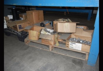 Lot-Nut and Bolt Hardware on (1) Section Shelving (Shelving not included)