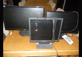 Lot-(1) ACER, (1) ASUS and (1) SEPTURE Flat Screen Monitors