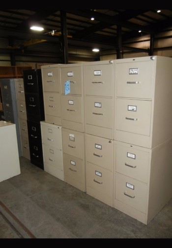 Lot-(11) 2-Drawer File Cabinets with (2) 4-Drawer File Cabinets