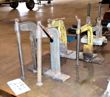 Lot-(6) Clamps in (1) Row