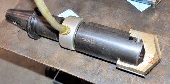 50-Taper Tool Holder with Spade Drill