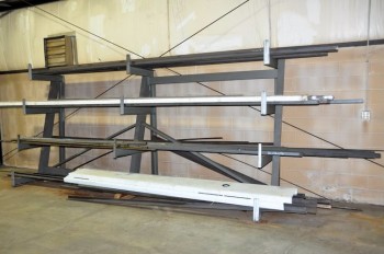 15\'W x 7\'H Cantilever Rack, (Stock Not Included)