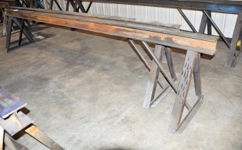 Pair of 14\' Steel Work Horses