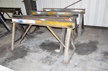 Lot-(2) Pairs of 6\' Steel Work Horses