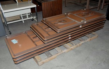 Lot-Wooden Folding Tables on (1) Pallet