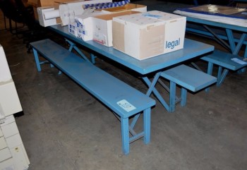 Steel Picnic Table (Contents not included)