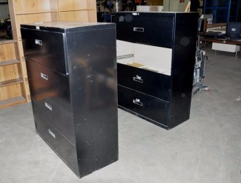 Lot-(2) 4-Drawer Lateral File Cabinets