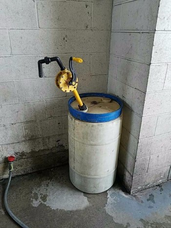 Drum and soap pump