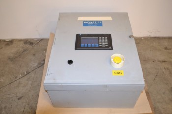 ALLEN BRADLEY SLC500 PLC CABINET WITH SLC5/04 PROCESSOR AND PANELVIEW 550