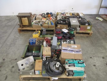 3 PALLETS OF ASSORTED ELECTRICAL CONTROLS