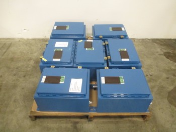 LOT OF 7 CONTROL PANEL ENCLOSURES 120VAC 60 HZ CURRENT 1A 01 PHASE