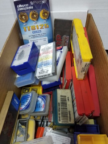 Large assortment of inserts ( Mostly carbide ) New