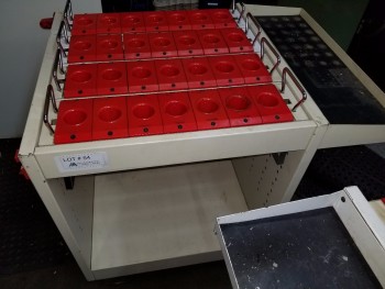Rolling tool holder cart w/ work area